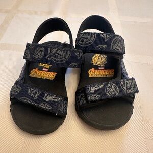 Marvel Avengers Toddler Sandals - Dark Blue and Black